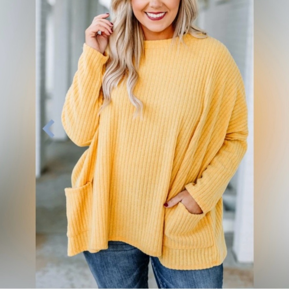 Chic Soul Follow The Sun Ribbed Sweater